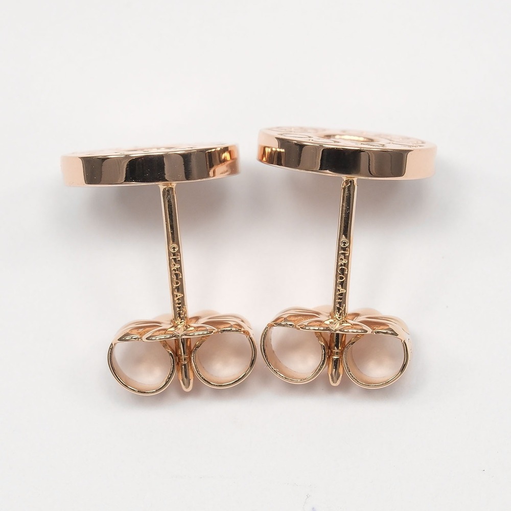 TIFFANY 18k Gold Diamond Earrings - Picture 7 of 11